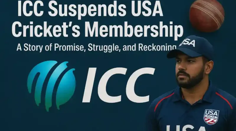 ICC Suspends USA Cricket’s Membership