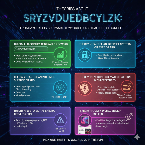 Theories About Sryzvduebbcylzk: From Mysterious Software Keyword to Abstract Tech Concept