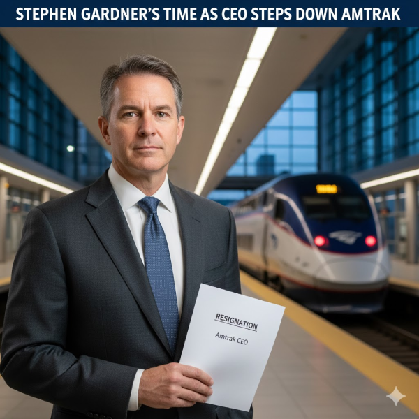 Stephen Gardner's Time as CEO Steps Down Amtrak 