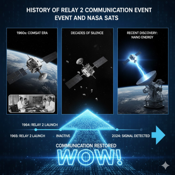 History of Relay 2 Communication Event and NASA Sats
