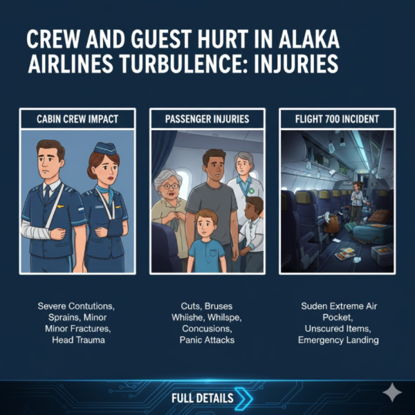 Crew and Guest Hurt in Alaska Airlines Turbulence Injuries