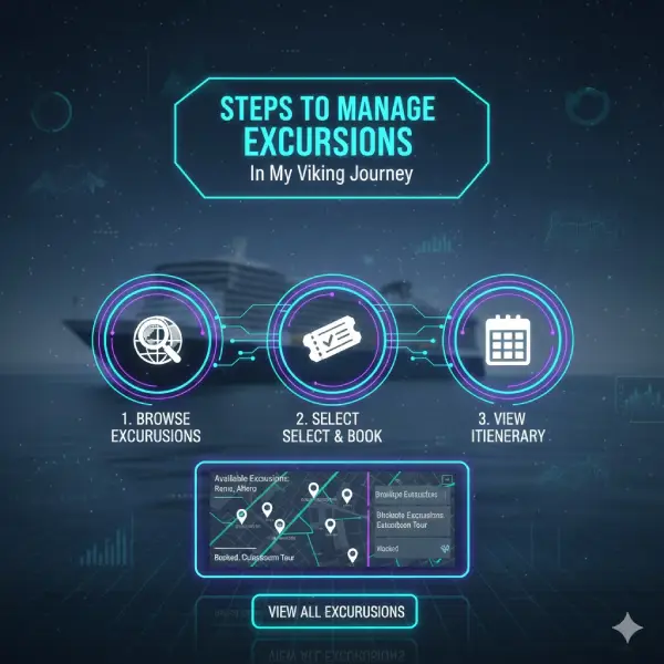 Steps to Manage Excursions in My Viking Journey