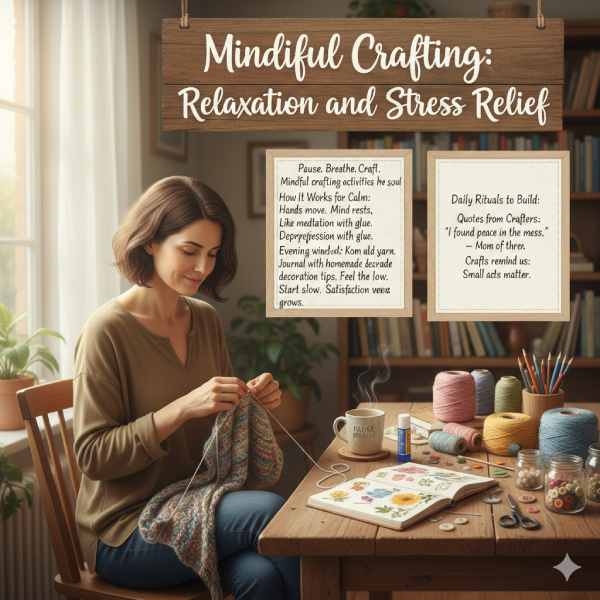 Mindful Crafting: Relaxation and Stress Relief