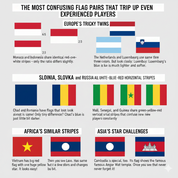 The Most Confusing Flag Pairs That Trip Up Even Experienced Players