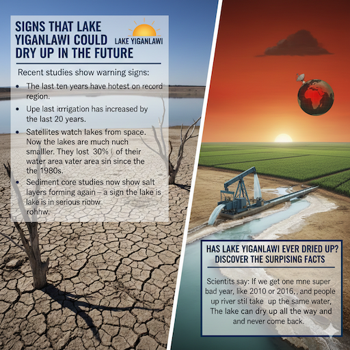 Signs That Lake Yiganlawi Could Dry Up in the Future