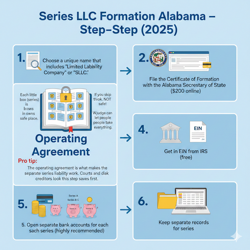 Series LLC vs Professional LLC, Alabama: Which One Fits Your Business?