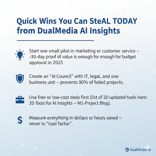 Quick Wins You Can Steal Today from DualMedia AI Insights
