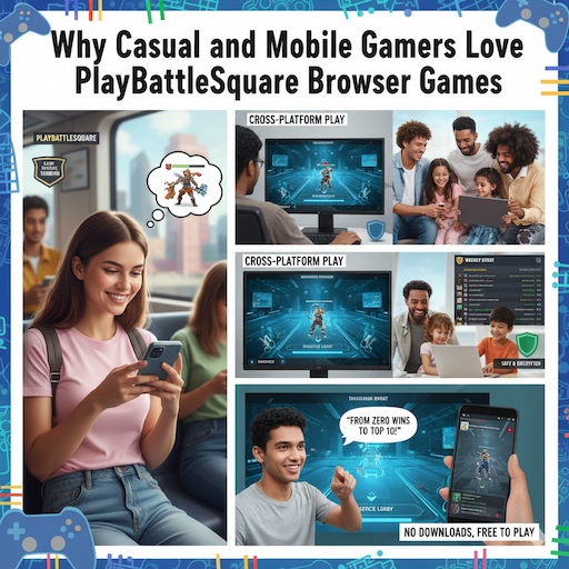 Why Casual and Mobile Gamers Love PlayBattleSquare Browser Games