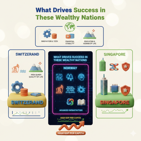 What Drives Success in These Wealthy Nations