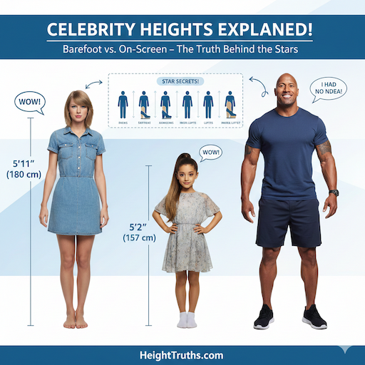 A Simple Celebrity Height Comparison That Everyone Loves